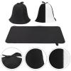 Alanmoship Felt Sauna Hat For Heat Protection And Hair Care, Prevents Headaches And Cold, Comfortable Fit To Shield Scalp And Ears During Sauna For Sessions, Black(1pc black/white) view 3