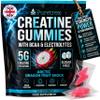 Puretrex Creatine Monohydrate Gummies 5000mg, UK Made Creatine Gummies with BCAA & Electrolytes, Muscle Strength Recovery & Hydration Support, Sugar Free Formula, Arctic Dragon Fruit, 120 Count view 1