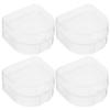 Hoement 4pcs Braces Box Dentures Holder Teeth Storage Box for Mouthguards Travel Case Dentures Beads Cases view 1
