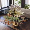 7 Chakra Crystal Tree of Life, Polished Gold Wire Wrapped Bonsai Style with Decorative Base for Good Luck and Spiritual Balance view 2