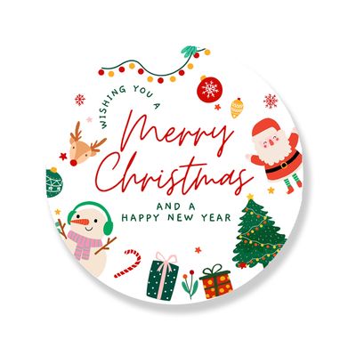Christmas Chocolate Coins & Sticker Party Favors Kids Party Bag Fillers Festive Holiday Treats Santa gifts Stocking fillers - D4-24 stickers