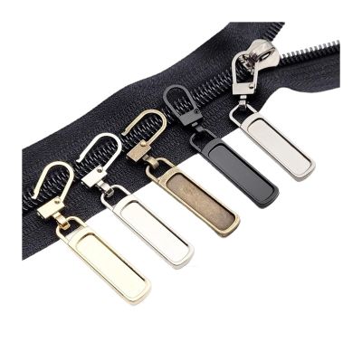 10pcs Removable Universal Replacement Pull Tab Zipper Slider, Repair Kit for Clothing DIY Sewing Projects(Gray)