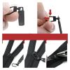 10pcs Removable Universal Replacement Pull Tab Zipper Slider, Repair Kit for Clothing DIY Sewing Projects(Gray) view 4