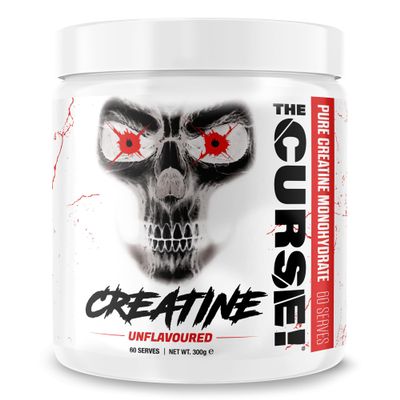 JNX Sports The Curse! Creatine Unflavored, 300g | 100% Pure Creatine Monohydrate | Powder Strength, Power & Performance Support