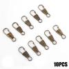 10Pcs Removable Zipper Pull Repair Kit for Damaged Pulls On Travel Bags and Luggage(Brass) view 2