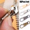 10Pcs Removable Zipper Pull Repair Kit for Damaged Pulls On Travel Bags and Luggage(Brass) view 4