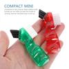Abaodam 4Pcs Multi-Functional Small Portable Double-Head Denture Cleaning Brushes with Fine Bristles Ergonomic Design for Personal False Teeth Care Travel-Friendly Mini Toothbrush view 3
