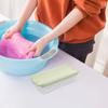 PAMINGONO 2pcs Household Cleaning Brushes for Clothes and Shoes Portable Multi-use Laundry Scrubbers with Hanging Light Green Practical Home Cleaning Tool for Efficient Stain Removal view 3