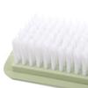 VERDANVERSE 2pcs Multi-functional Laundry Shoe Cleaning Brushes Portable Household Scrubbers with Fine Bristles for Clothes Shoes Bathroom Travel Light Green view 3