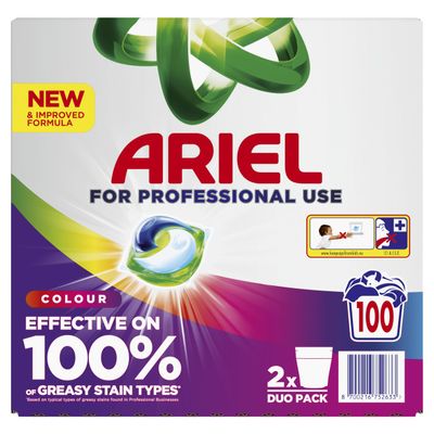 Ariel Professional Liquid Pod Colour - 50 Pods (Pack 2)