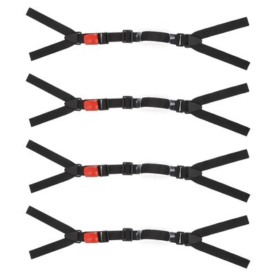 ELAYARD 4pcs Adjustable Hard Hat Chin Strap Wear-resistant Safety Straps for Helmets Comfortable Portable Replacement for Construction Cycling Climbing Workers