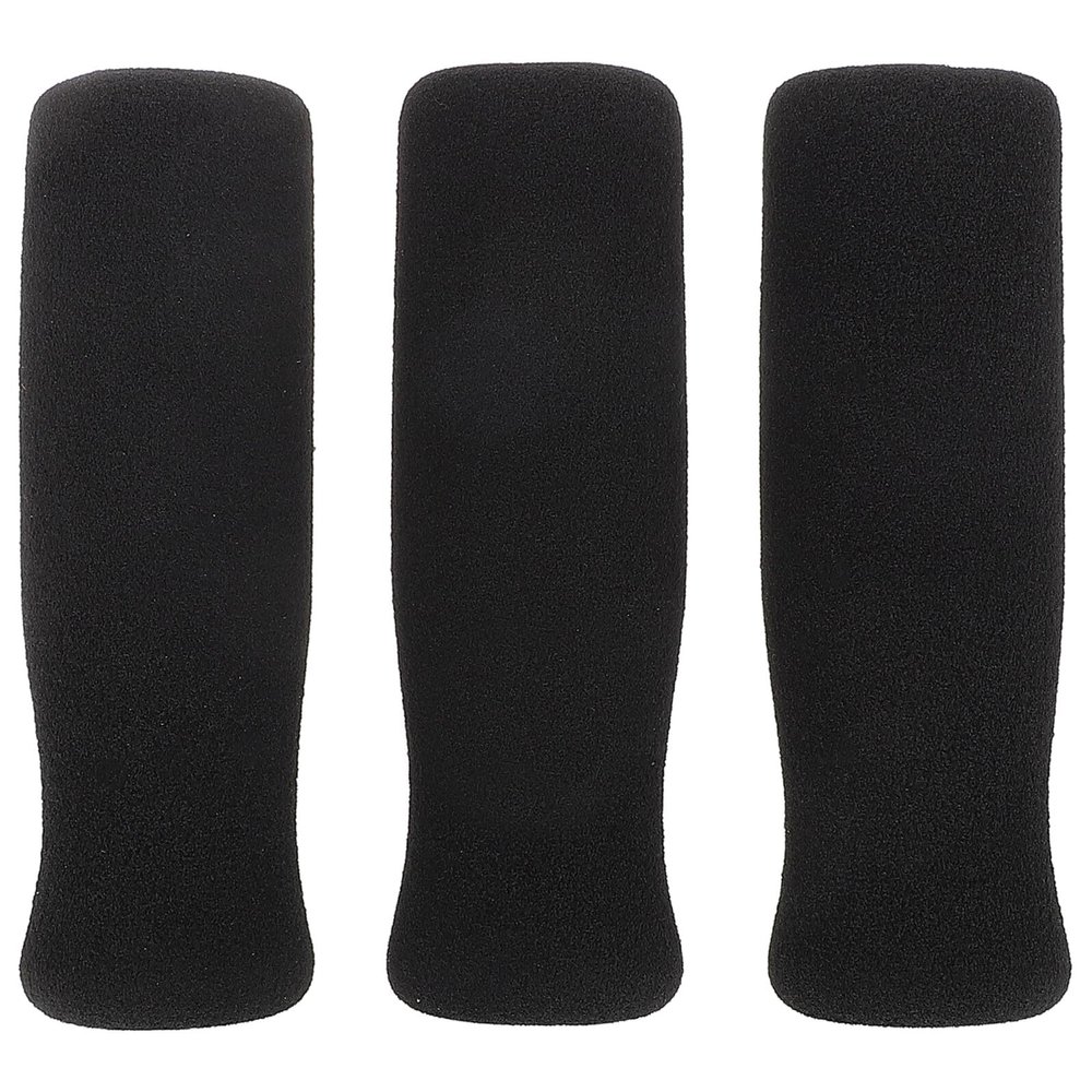 Healvian 3PCS Black Sponge Handle Grips for s Ski Poles, Non-Slip Walking Cane Accessories Crutch Padding for Outdoor Winter Sports