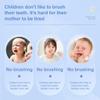 mophrati Silicone U-Shaped Toothbrush Whole Kids Toddler Teeth Brushes Infant Manual Tooth Cleaning Tools Non-Slip Supplies, Yellow view 2