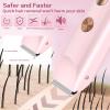 2 in 1 Bikini Trimmer for Women, Dual Head Electric Shaver with LED Display, IPX7 Waterproof Body Pubic Hair Trimmer Rechargeable Womens Electric Razor for Armpit Leg Body Facial Wet & Dry Use view 2