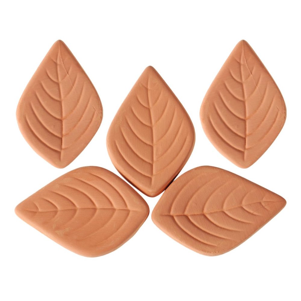 Housoutil 5Pcs Terracotta Brown Sugar Keeper Discs Reusable Moisture Absorber for Food Storage Container Softener for Baking Kitchen Use