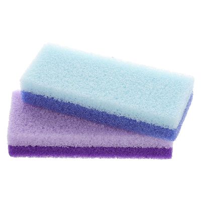 jojofuny 2pcs Pu Foot Pumice Stone for Hard Skin Removal and Dead Skin Exfoliation, Softens Dry Feet, for Bathroom and Travel Use Random Color