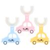 PAMINGONO Boys and Girls Silicone Toothbrush 3Pcs Pack U-Shaped Manual Tooth Brush Bite-Resistant Soft Silicone Material Protects Enamel Oral Cleaning for Toddlers view 1