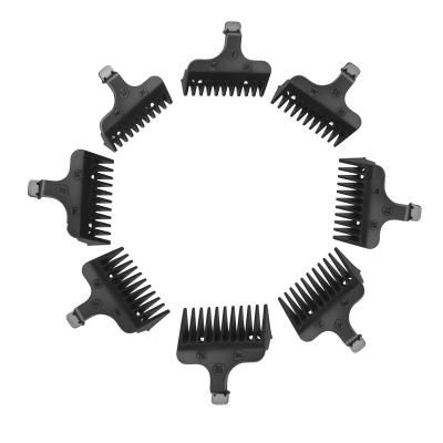 8 Piece Limit Combs Set - Compatible with Wahl 40mm Detachable T-Blade Trimmer Models, 8 Precision Replacement Guard Attachments (1/16" to 1/2")