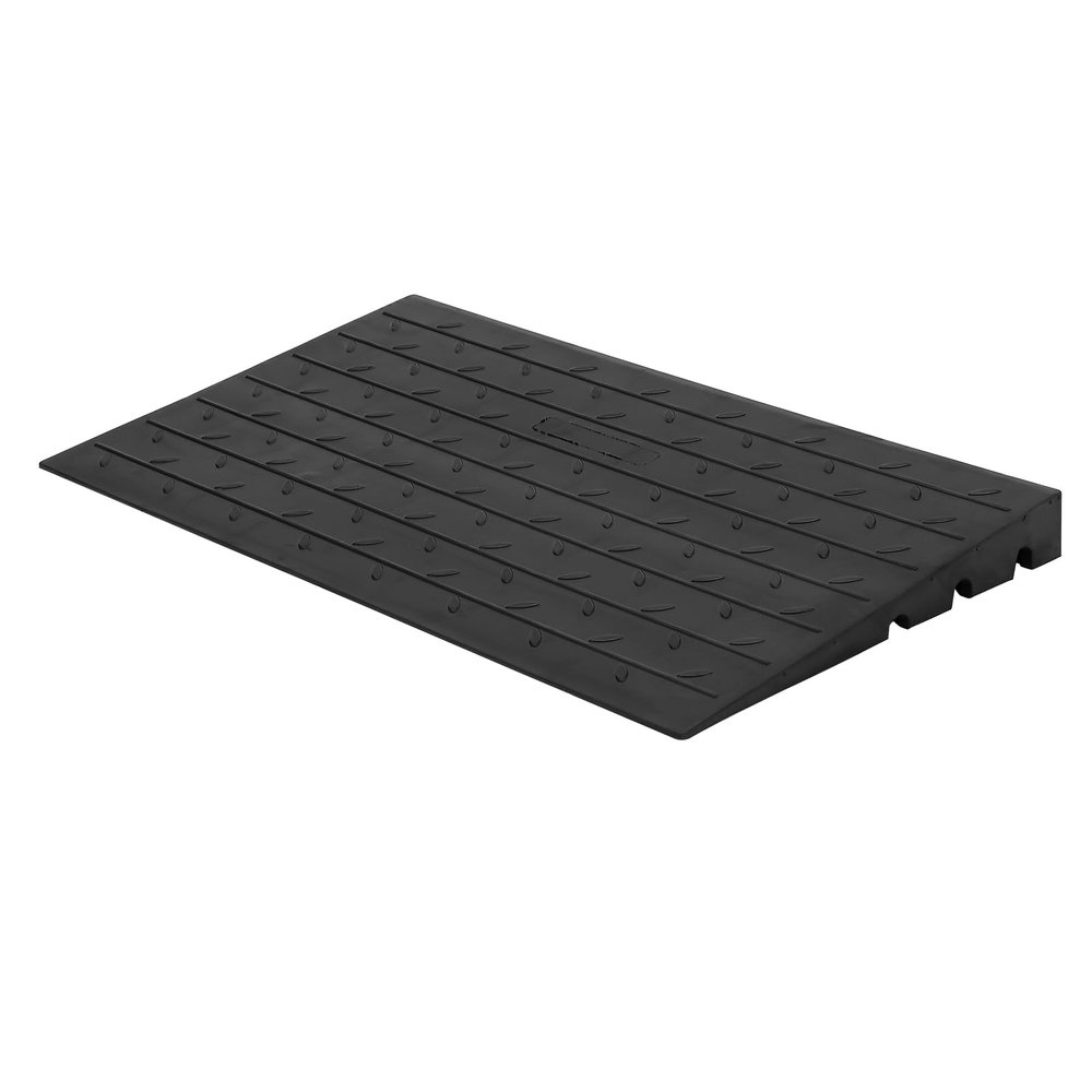 24"x42"x2.5" Rubber Threshold Ramp, 2.5" Rise Portable Wheelchair Ramp, 2500LBS Capacity for Wheelchairs, Stairs Steps Home Pets Doorways, with 3 Channels Cord Cover