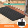 24"x42"x2.5" Rubber Threshold Ramp, 2.5" Rise Portable Wheelchair Ramp, 2500LBS Capacity for Wheelchairs, Stairs Steps Home Pets Doorways, with 3 Channels Cord Cover view 4