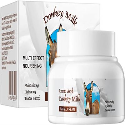 Donkey Milk Cream,Moisturizing and Rejuvenating Cream,Skincare Anti Ageing Lotion,Reduces Dullness and Blemishes,for All Skin Types