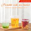 24oz Mini Drink Buckets with Lids and Straws, Christmas Drink Buckets with Lids and Straws,Reusable Clear Plastic Bucket Cups for Drinks,Suitable for Outdoor Beverage Packaging Pool Party (35oz,36PCS) view 2