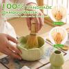 8Pcs Green Matcha Set Ceramic Matcha Bowl and Whisk Set, Handmade Bamboo Whisk (Chasen), Matcha Whisk Holder, Sifter, Scoop,Tea Strainer Fine Mesh & Towel - Japanese Matcha Tea Set & Making Kit Gift view 2