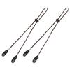 FOMIYES 2pcs Adjustable Anti-lost Caps Strap Hat Clips Outdoor Hat Accessory Brown for Travel Hiking Cycling Sports