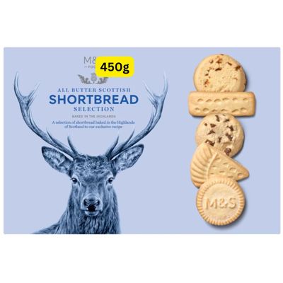 Scottish All Butter Shortbread Selection Markspencer 450g (1x450g)