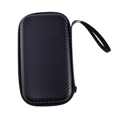 Gogogmee Portable Eva Storage Bag for Thermometer Shockproof Protection and Splash Resistance, Compact Carrying Case Lanyard for Home and Travel Use (black