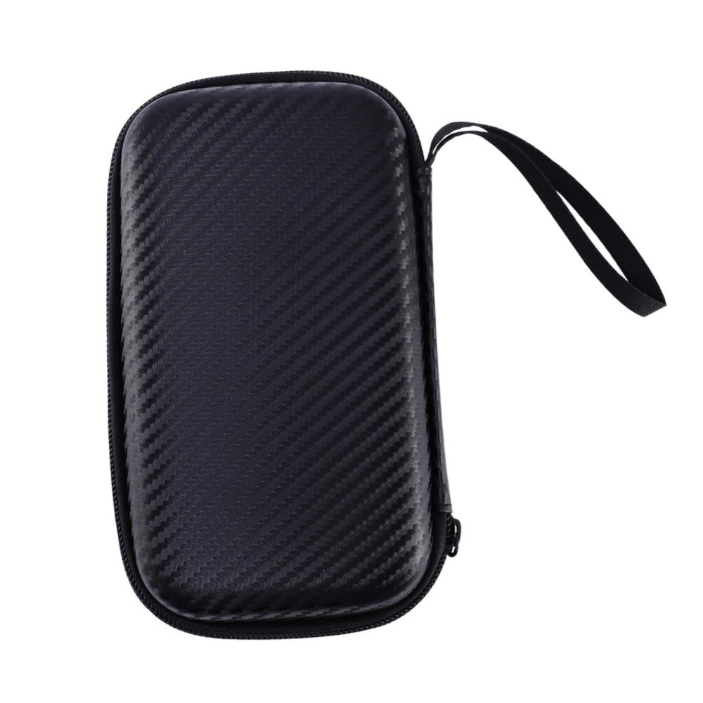 Gogogmee Portable Eva Storage Bag for Thermometer Shockproof Protection and Splash Resistance, Compact Carrying Case Lanyard for Home and Travel Use (black