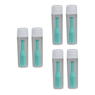 HANABASS 6pcs Silicone Lens Inserter Remover Tool with Suction Holder and Travel Case Anti-Slip Soft Grip for Hard and Rgp Contact Lenses Gentle and Sanitary Design for Daily and Travel Use