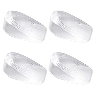 Veemoon 2 Pairs Gel Shoe Lift Insoles for Men, Invisible Height Increasing Heel Cushions, Washable and Non-Slip Inserts for Heels, Comfortable Height Boosting Shoe Inserts