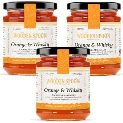 The Wooden Spoon Preserving Company - 'Highlands' Orange & Whisky Marmalade - 340g - Pack of 3