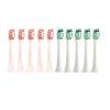 10PCS Replacement Brush Heads for HX6930 HX6064 Sonic Electric Toothbrush Vacuum Soft(5White5Pink) view 1