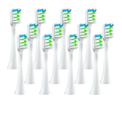 12PCS Replacement Brush HeadsCompatibility for SOOCAS X3/X3U/X5 Electric Toothbrush Vacuum Cleaning Bristle Nozzles(12White)