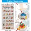 MALSSE Fillable Advent Calendar For Christmas 24 Pocket Canvas Cloth Wall Hanging Festival Countdown To Christmas Decoration Wall Hanging Decoration view 4