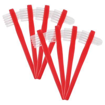 DECHOUS Double Heads Retainer Brush 8Pcs 11Cm Dualhead Design Plastic Toothbrush for Cleaning Interdental Spaces and Comprehensive Denture Hygiene Daily Use