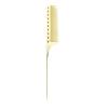 Xiuganpo Professional Aluminum Metal Hair Styling Comb for Men and Women with Serrated Comb Finger Design for Hairdressing, Available in Gold, Silver, Rose Red or Black (Gold) view 2