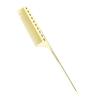 Xiuganpo Professional Aluminum Metal Hair Styling Comb for Men and Women with Serrated Comb Finger Design for Hairdressing, Available in Gold, Silver, Rose Red or Black (Gold) view 4