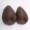Transgender Prosthetics for Crossdressers & Transgender People Realistic Imitation Breasts for Mastectomy Patients Soft & Comfortable Deep Skin Tone Prostheses,Self-Adhesive (L) view 3