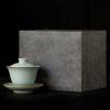 LEEDJUINE Ruyao Ceramic Sky Blue Gaiwan with Gift Box, 140ml 4.8oz, Heat resistant Cracked Glaze Kung Fu Tea Set view 1