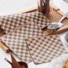 FAYADA Wax Paper Sheets for Food, Sandwich Wrap Paper, Waterproof Oil-Proof Picnic Basket Liners, Coffee-Colored Checkered Print, Kitchen and BBQ Use (Coffee, 5.95.9 in) view 4
