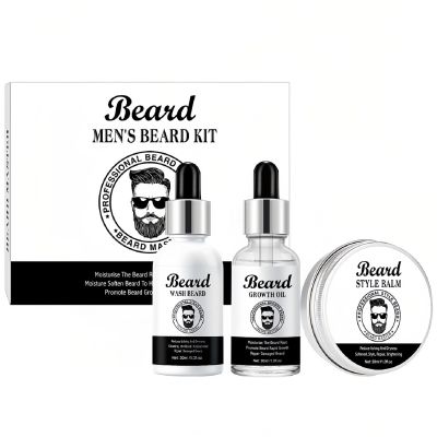 Beard Grooming Kit with Growth Oil,Shampoo,Balm,Men's Beard Growth Kit,Beard Care Grooming,Beard Conditioner,Men Gifts for Valentine's Day,Father's Day,Birthday,Thanksgiving,Christmas