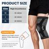 Fefod Knee Support Brace, Knee Compression Sleeve for Men Women with Patella Gel Pads & Side Stabilizers, Adjustable Knee Brace for Knee Pain Relief, Arthritis, Meniscus Tear, ACL, MCL, Running view 2
