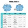 Adult Leakproof Underwear for Incontinence, Washable Reusable Adult Nappy Cover, Elastic Waistband, TPU Plastic Pants Diaper Cover Unisex 3PcsOption A,M view 4
