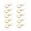 10Pcs Gold Heart Shaped Zipper Pull Replacement - Metal Backpack Zipper Mend Fixer Repair for Coats, Jackets, Pants, Luggage - Fasteners, Sewing Notions and Supplies Charms