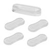 Toyvian 5pcs Toilet Lid Cushioning Pads Made of Silicone with Adhesive Backing Soft Toilet Lid Buffer Pads for Silent Use Bathroom Accessories view 1