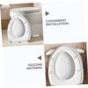 Toyvian 5pcs Toilet Lid Cushioning Pads Made of Silicone with Adhesive Backing Soft Toilet Lid Buffer Pads for Silent Use Bathroom Accessories view 3