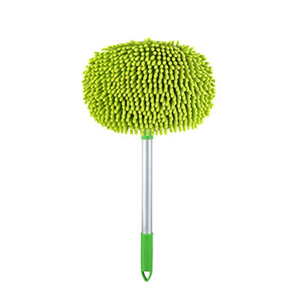 Ciieeo Car Cleaning Mop and Retractable Efficient Car Washing Telescopic Aluminium Alloy Handle Soft Chenille Head, Multi-purpose Practical Mop for Dust Removal